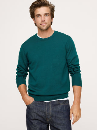 Sudadera Cuello Redondo de Lana Merino