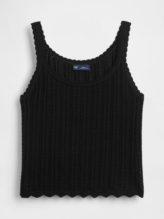 Camiseta Tirantes con Tejido Crochet