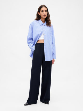 Easy Wide-Leg Pants.