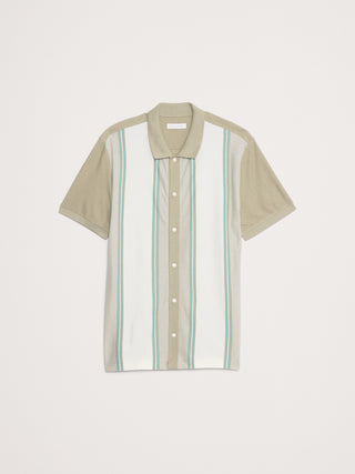 Camisa Manga Corta Estampado Rayas