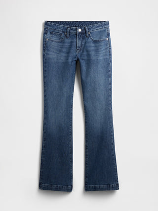 Jeans Recto Talle Bajo con Bolsillos