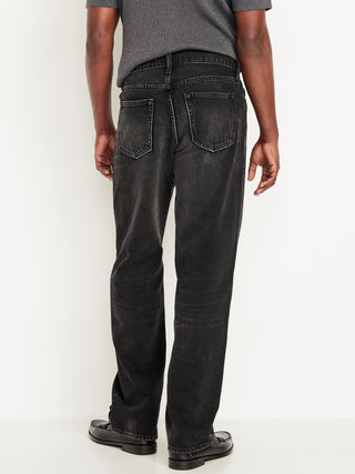 Jeans Holgados Talle Alto con Bolsillos