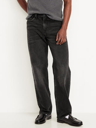 Jeans Holgados Talle Alto con Bolsillos