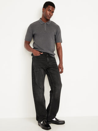 Jeans Holgados Talle Alto con Bolsillos