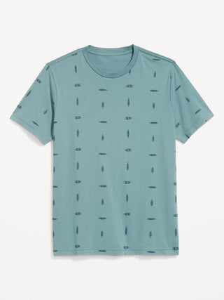 Camiseta Manga Corta de Algodón con Estampado