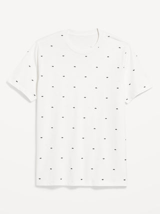 Camiseta Manga Corta de Algodón con Estampado