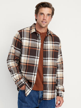 Camisa Manga Larga Estampado Cuadros
