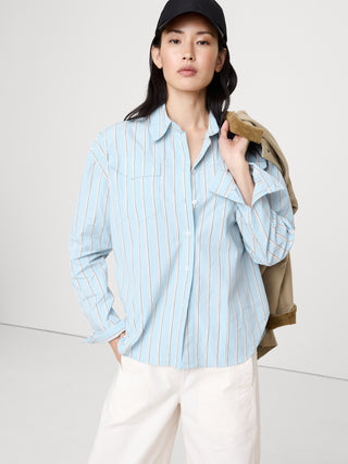 Camisa Manga Larga Estampado Rayas