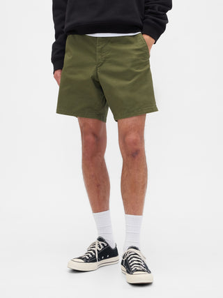 Short Talle Alto con Bolsillos de Algodón
