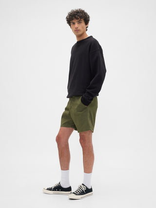 Short Talle Alto con Bolsillos de Algodón