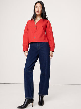 Camisa Manga Larga Oversize de Algodón