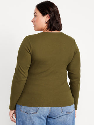 Blusa Cuello Cuadrado de Algodón