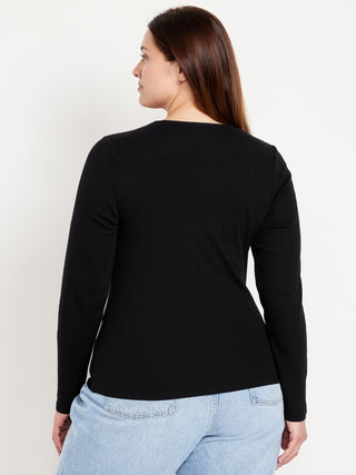 Blusa Cuello Cuadrado de Algodón