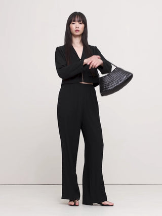 Pantalón Plisado con Cintura Elastica