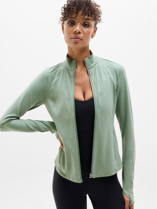 Salutation Chaqueta Deportiva con Zipper y Bolsillos