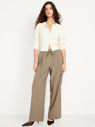 Pantalón Wide Leg con Cintura Elástica