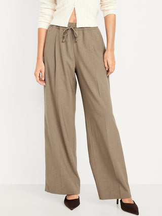 Pantalón Wide Leg con Cintura Elástica