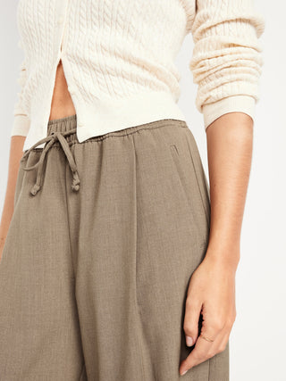 Pantalón Wide Leg con Cintura Elástica