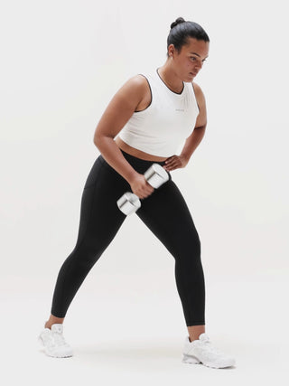 Legging Talle Alto Largo 7/8 con Logo