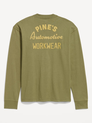 Camiseta Manga Larga con Gráfico, Hombre