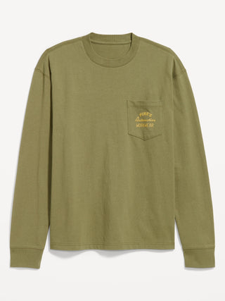 Camiseta Manga Larga con Gráfico, Hombre