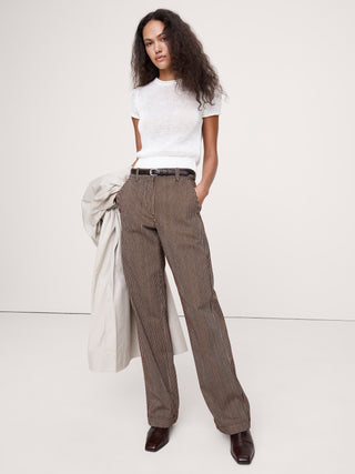 Jeans Recto Talle Medio con Bolsillos