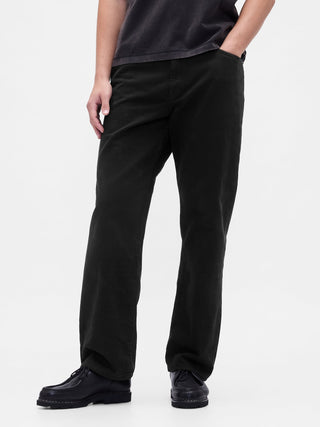 Jeans Rectos Talle Medio con Bolsillos
