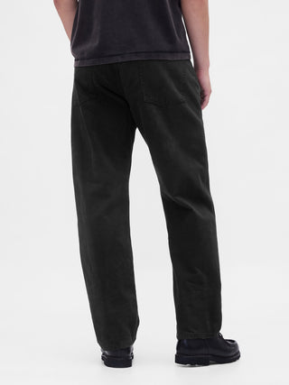 Jeans Rectos Talle Medio con Bolsillos