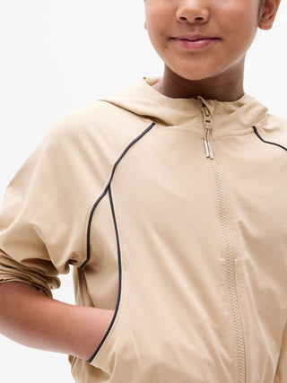 Chaqueta Deportiva con Capucha y Bolsillos, Niña