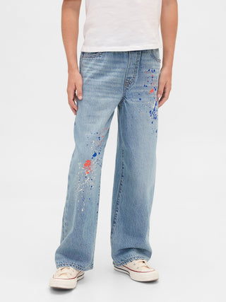 Jeans Holgados con Cintura Elástica, Niño
