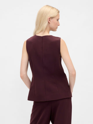 Chaleco Cuello Alto con Botones
