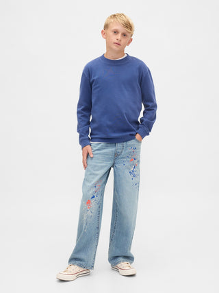 Jeans Holgados con Cintura Elástica, Niño