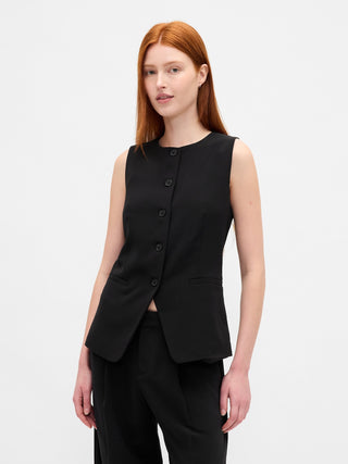 Chaleco Cuello Alto con Botones