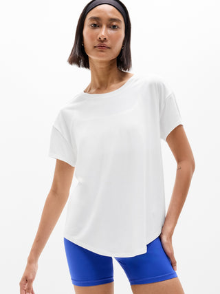 Camiseta Deportiva con Cuello Redondo