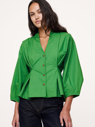 Camisa Manga Larga con Cintura Ceñida