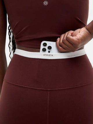 Leggings Talle Alto con Detalle de Rayas