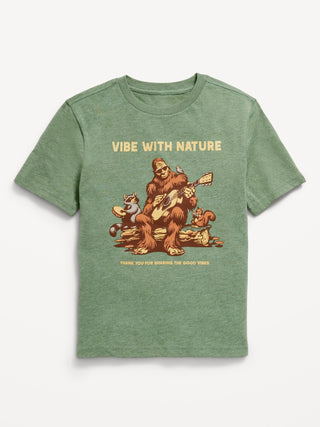 Camiseta Manga Corta con Gráfico, Niño