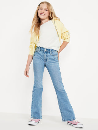 Wow High-Waisted Flare Jeans for Girls.