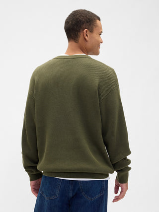 Sudadera Cuello Redondo con Dobladillo Acanalado