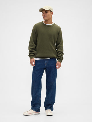 Sudadera Cuello Redondo con Dobladillo Acanalado