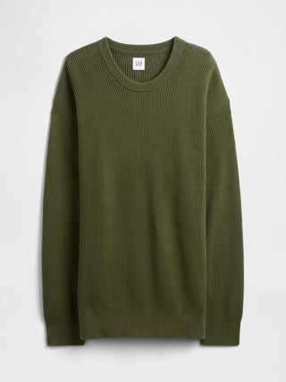 Sudadera Cuello Redondo con Dobladillo Acanalado