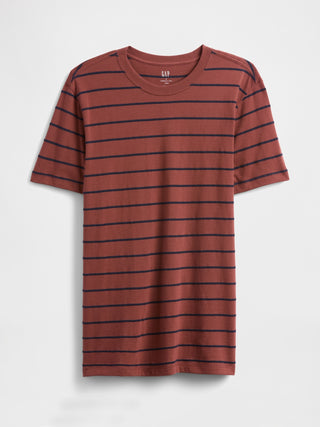 Camiseta Manga Corta con Estampado Rayas