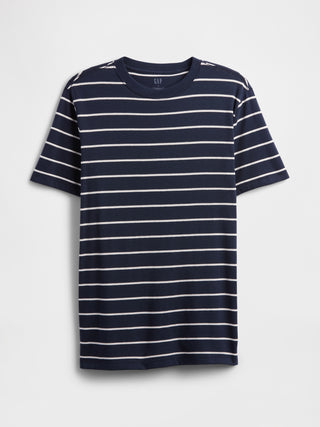 Camiseta Manga Corta con Estampado Rayas