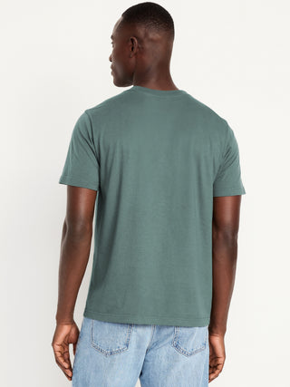 Camiseta Manga Corta Cuello Redondo de Algodón