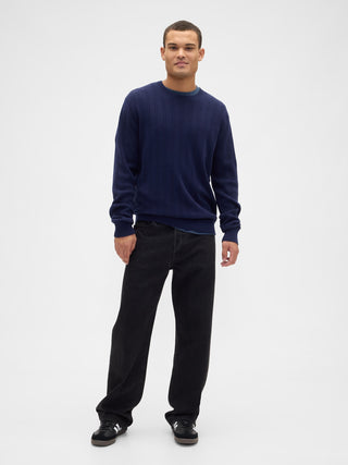 Sudadera Cuello Redondo de Canalé