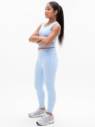 Legging Talle Alto con Detalle Bolsillos, Niña