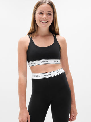 Sujetador Deportivo con Logo, Niña