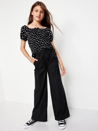 Pantalón Cargo con Cintura Elástica, Niña