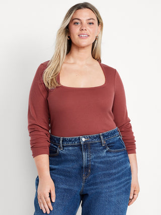 Blusa Cuello Cuadrado de Algodón.