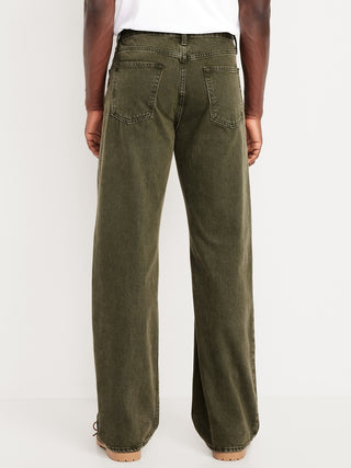 Jeans Holgado Talle Alto con Bolsillos